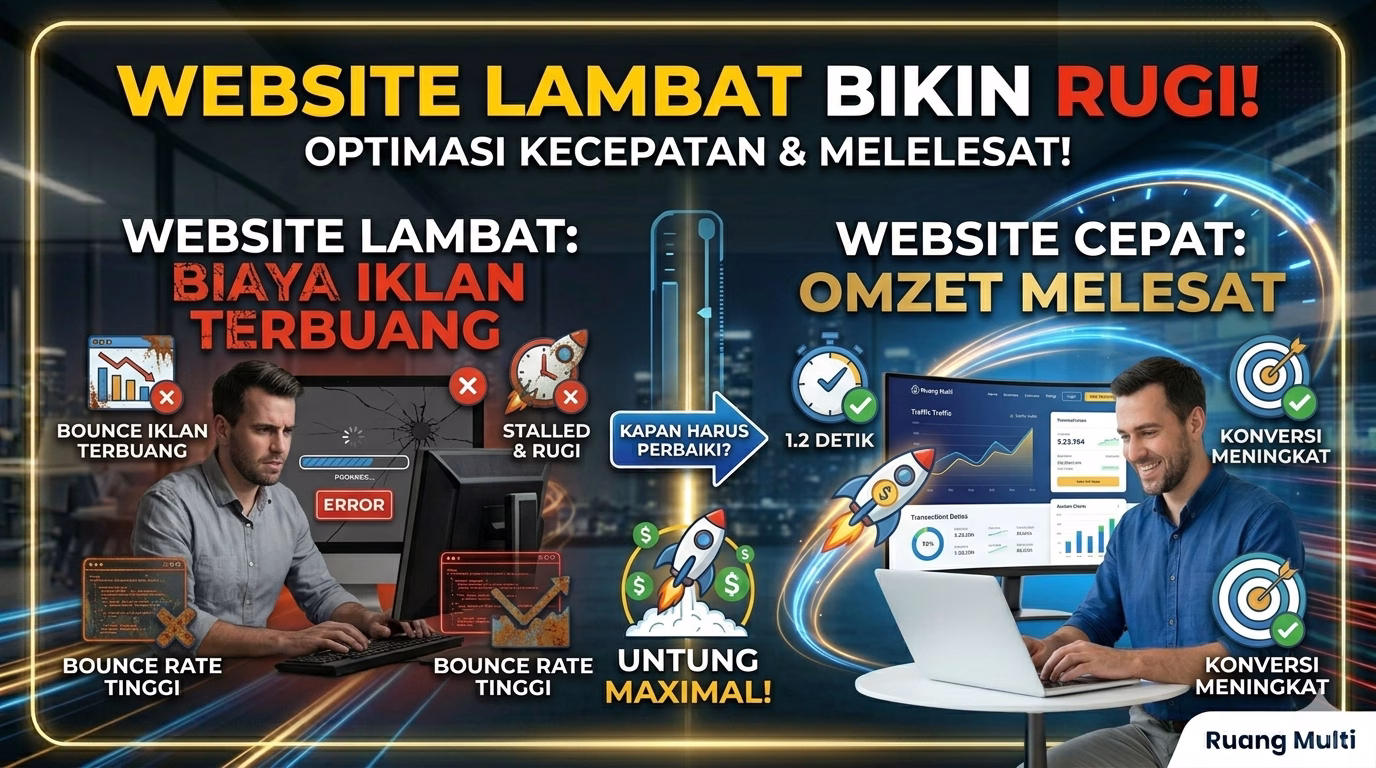 Website Lambat Bikin Rugi! Ini Pentingnya Optimasi Kecepatan Web Bisnis