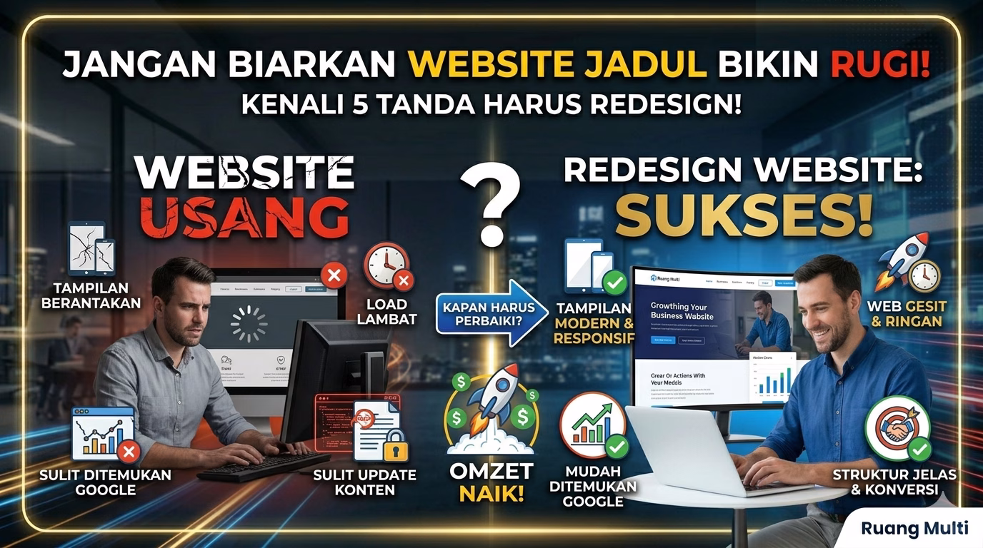Kapan Harus Redesign Website? Cek 5 Tanda Website Anda Sudah Usang